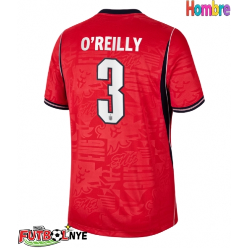 Camiseta Inglaterra Nico O'Reilly #3 Visitante Equipación Mundial 2026 manga corta